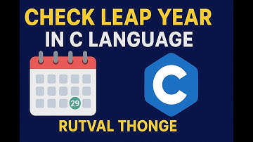 Check Leap Year in C Language | Easy C Programming Tutorial for Beginners
