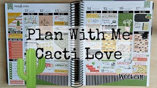 Plan With Me Cacti Love ( FT LetsPlanIt )