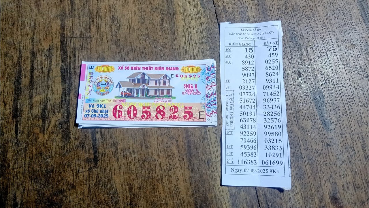 Dò số cầu may. Kiên Giang. Đà Lạt. Mình xém trúng giải 30tr.