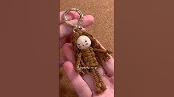 Diy Chaveiro Macramê Criativo #macrame #artesanato#norrisatelie #handmade #keychain#diy