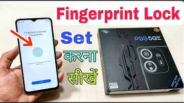 itel p55 5g me fingerprint lock kaise lagaye | how to set fingerprint lock in itel p55 5g |