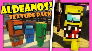 Como HACER que los ALDEANOS sean AMONG US? 🐙 PACK de TEXTURAS MINECRAFT