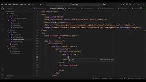 CRUD MVC PHP OO E BOOTSTRAP | #6 INSERIR PRODUTOS 1