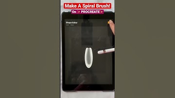 Make this SPIRAL COLOR CHANGING BRUSH in PROCREATE!  #procreateart #shorts #procreatebrushes