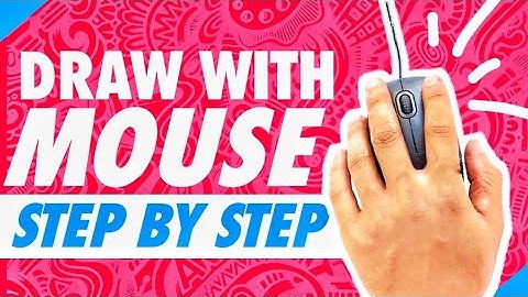 HOW TO DRAW WITH A MOUSE | STEP BY STEP Beginner guide Tutorial | Digital art with MOUSE in KRITA