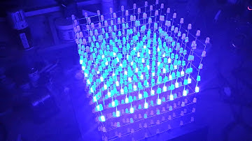 8x8x8 LED cube first test