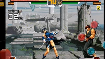 Snk vs Capcom Chaos Ryu Mid Kicks\ Low Sweep Kick on Shiki Ryona