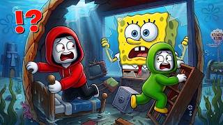 JJ & Mikey TRAPPED in Bikini Bottom Survival! | Roblox Spongebob