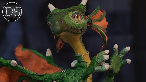 DRAGON HEAD SCULPT WITH CLAY 🐉| St. George and the Dragon Mixed Media Art Doll