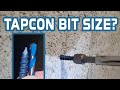 Tapcon Screws Into Concrete | Which Size Bit To Use? Tapcon Anchoring Concrete Fastening Tip