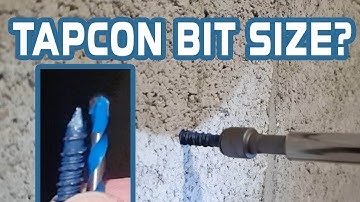 Tapcon Screws Into Concrete | Which Size Bit To Use? Tapcon Anchoring Concrete Fastening Tip