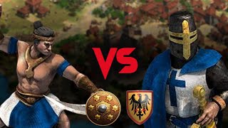 Game contra um TOP 5 BR - Malay x Teutão | Age of Empires 2 DE