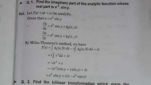 M.Sc/M.A 3rd Sem Complex analysis solved paper 2020.