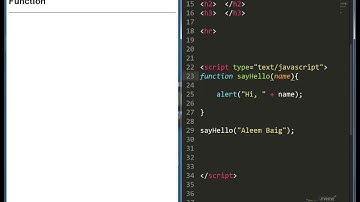 09 How to create Functions in JavaScript in Urdu    JavaScript Tutorial in Urdu