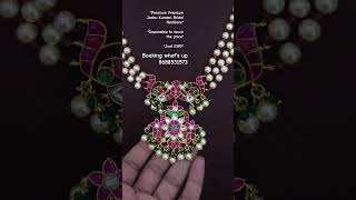 Premium Premium Jadau Kundan Bridal Necklaceimpossible To Touch The Price