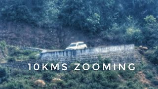 10kms Zooming Car In The Hills | Nikon P1000 Zoom Test