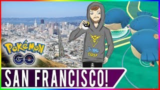 Destination Pokemon GO San Francisco! Twin Peaks Wailmer Nest! De Young Art Museum! Strawberry Hill!