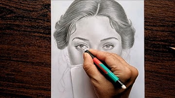How I Shade Portraits using graphite pencils in Realtime | Mastering Realistic Eye Drawing