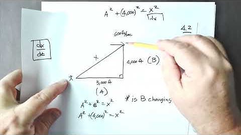 Calculus I - Related Rates (section 4.1)