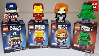 Lego Brickheadz 5-8 Captain America, Iron Man, Black Widow, The Hulk 41589,41590,41591,41592