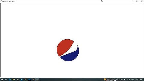 Make Pepsi Logo using Python Turtle only | Pepsi Logo - Python Programming