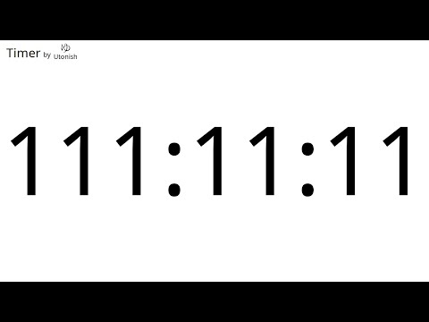 111h11m11s Countup Timer