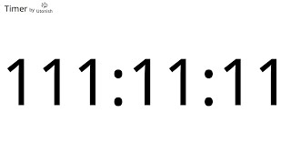 111h11m11s Countup Timer