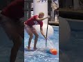 THE PROS HIT THE POOL FOR A SHOWDOWN #sup #racing #pool #shorts