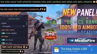THE KING CHEAT V289 ALL SERVER  APK ANTIBAN ☠️ | Aim lock + Speed Hack🧿 | OB55 Hack 🔗 *No Password screenshot 5