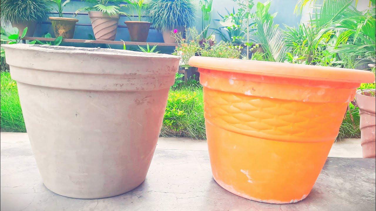 Cement Pot(Gamala) in Nepal and Nepali / Make beautiful cement pot at