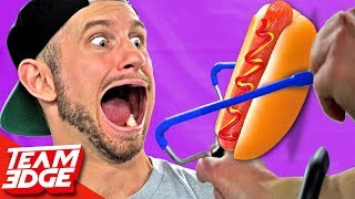 Hot Dog Slingshot Tasting Battle!!