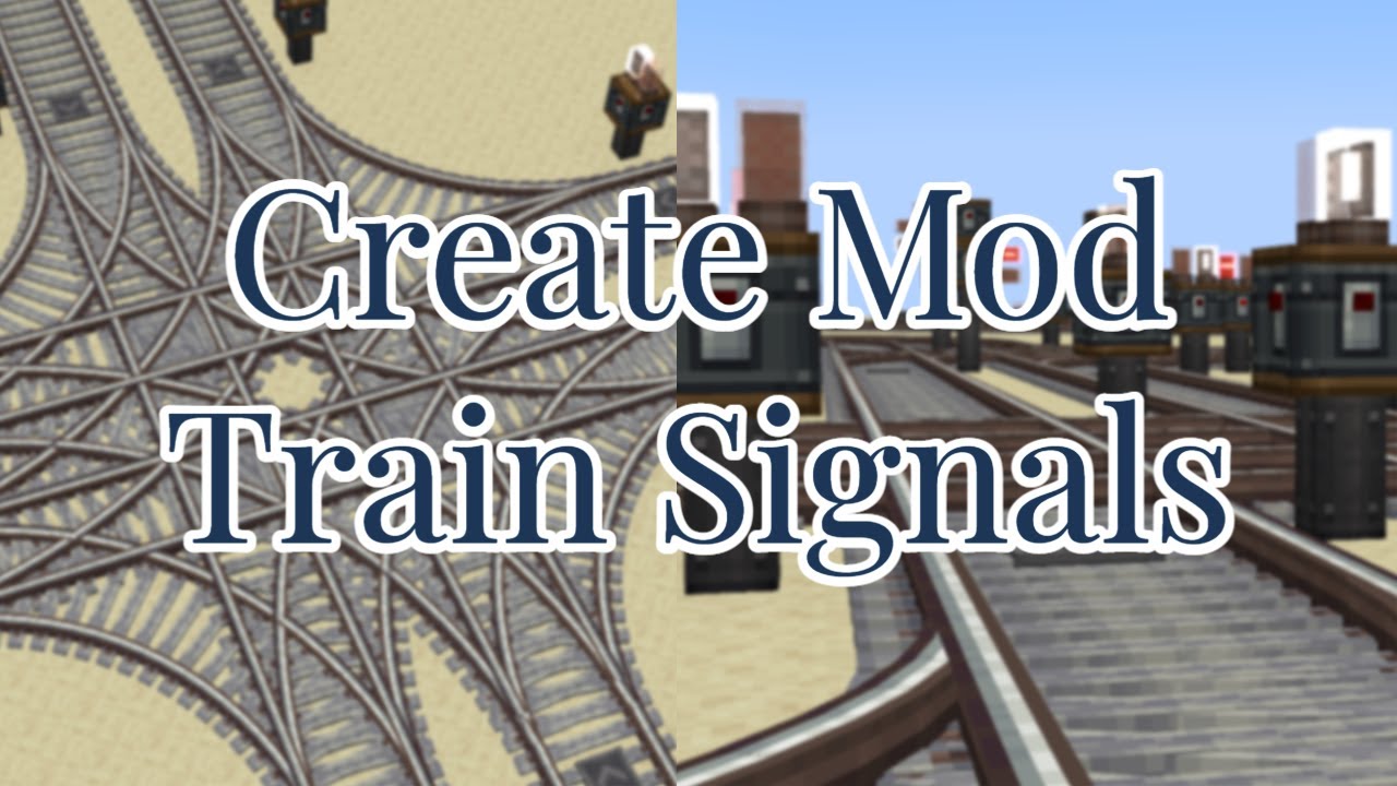 Minecraft Create Mod 0.5 Train Signal Tutorial YouTube
