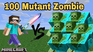 100 MUTANT ZOMBIE VS Me In Minecraft 😱 || Mutant Zombie Vs Me In Minecraft ||Danavg