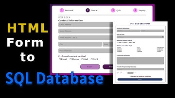 Store HTML Form Data in MySQL Database Using PHP: Code to connect and insert into table