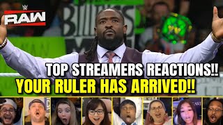 Streamers REACT to Oba Femi "Your RULER has arrived" | WWE RAW 20 April 2026