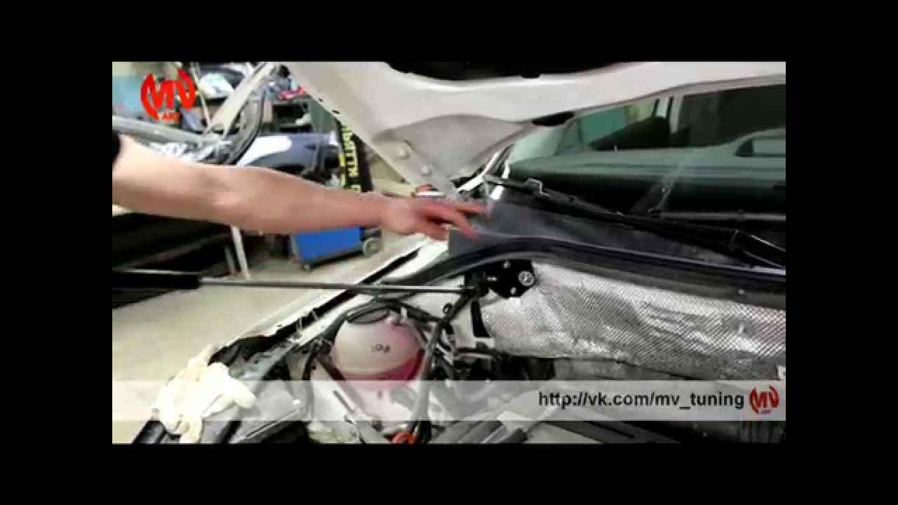 Шумоизоляция капота tiguan 1