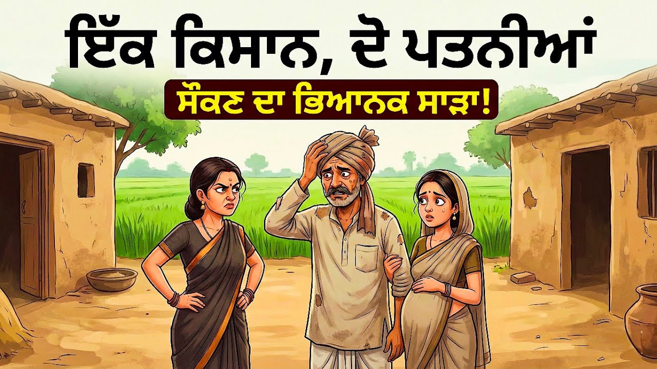 ਇੱਕ ਕਿਸਾਨ ਦੋ ਪਤਨੀਆਂ ਸੌਂਕਣ ਦਾ ਭਿਆਨਕ ਸਾੜਾ ,Punjabi story । Desi Story #motivation #punjabi