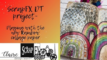 Scrap FX DT Project- Playing with the new rainbow collage papers.