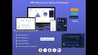 CRMi – Powerful Bootstrap Admin Web App With Dashboard Template