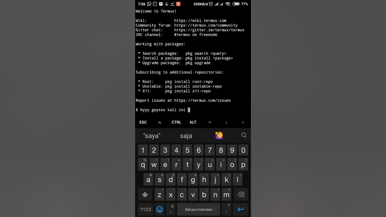 Как доксить через termux. Termux. termux x11.