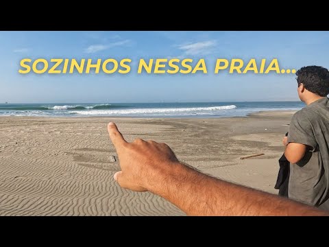 SURFAMOS SOZINHOS EM ALDEIA DO PERU!