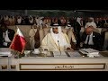 شاهد لحظة مغادرة أمير قطر القمة العربية ولماذا غادر ذكر هذه الدولة هو السبب