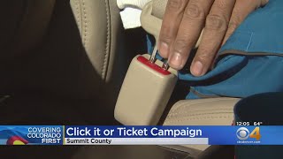 CDOT Targets Summit County In 'Click It Or Ticket' Campaign
