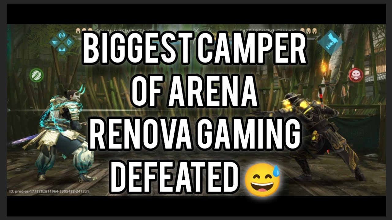 Renova gaming Biggest camper of Arena 'Ass bash gameplay 😅 #shadowfightarena4  #sfa #odysseygaming 