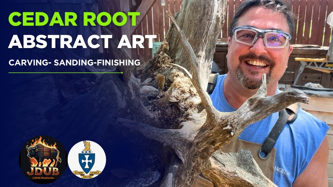 Abstract Wood Sculpture - Carving a work of Art 