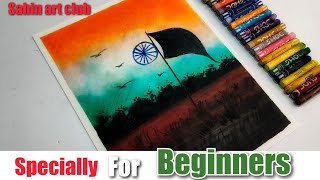 #oilpasteldrawing #15th_august #independencedayspecial | Independence day special | art for beginner