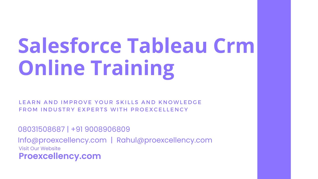 Master Salesforce Tableau CRM: Online Training, Certification, and More