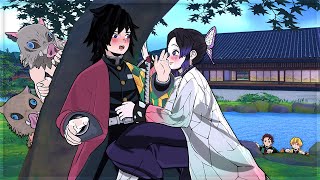 Demon Slayer: Kimetsu Sans Yaiba Shinobu & Giyu Voiture Pare-Soleil