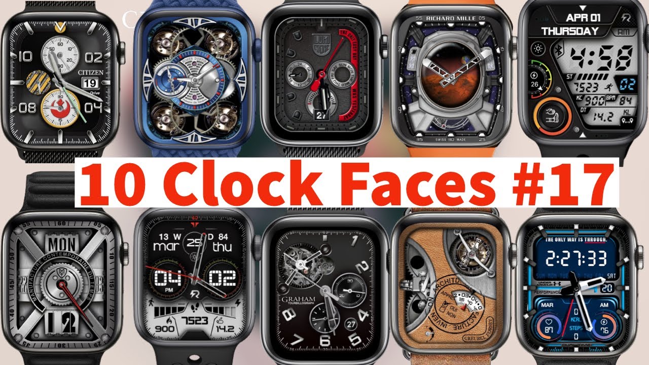 Top 10 Clock Face For Apple Watch Beautiful | Rashid Latif |Clockology ...
