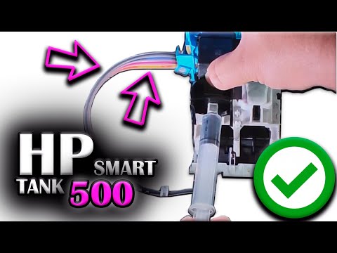 💪 HP Smart Tank 500, Sacar Aire de Mangueras, Purgar, y Cambio de Cartuchos, Destapar Cabezal ✅